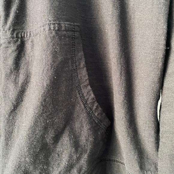 𝅺HANES live, love, comfort long sleeve full zip light weight black hoodie - Picture 2 of 5